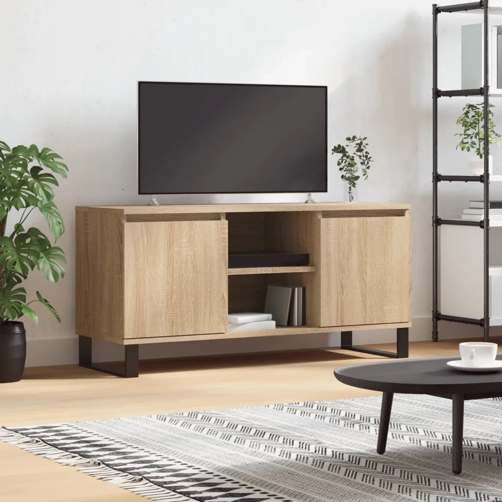 Mobile Porta TV-Mobile per TV-Credenza TV Rovere Sonoma 104x35x50 cm in Legno Multistrato 474428