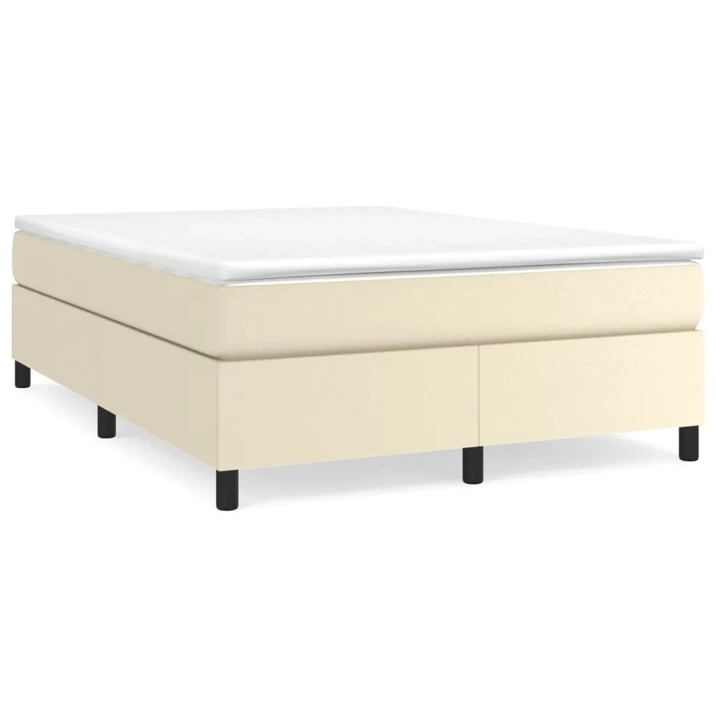 Giroletto a Molle con Materasso Crema 140x190 cm in Similpellecod mxl 123847