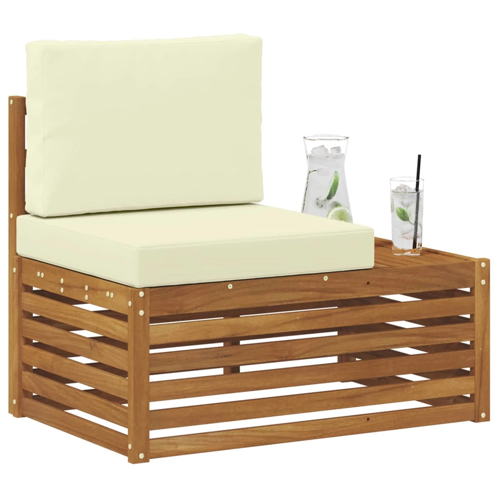 Divano da Giardino-Divano Esterno Finale con cuscino Naturale 91 x 63 x 73 cm 764287