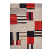 Tappeto Kilim Intenso 230 in lana e cotone multicolore