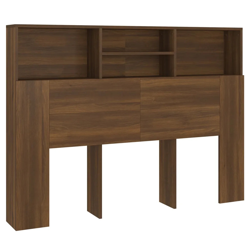 Testiera con Scomparti Rovere Marrone 140x19x103,5 cm 817251