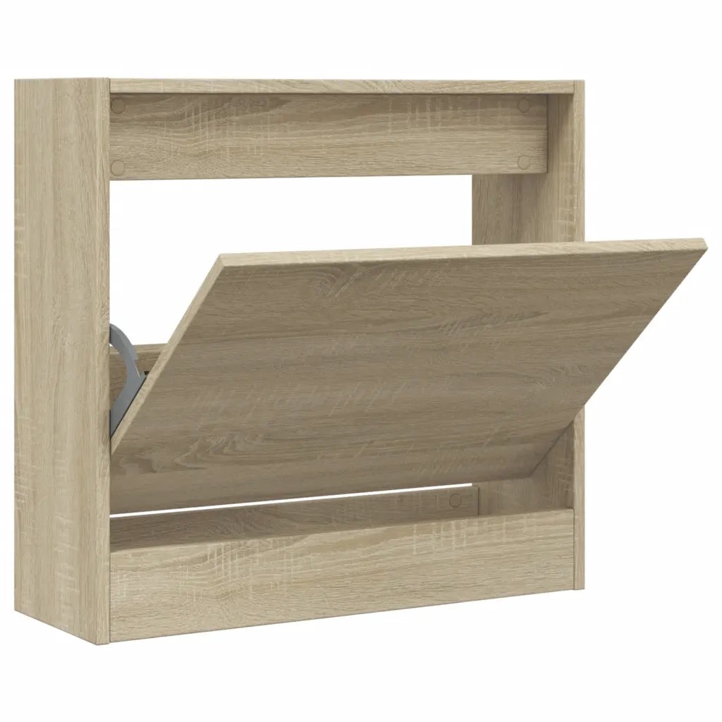 Scarpiera-Scaffale per scarpe Rovere Sonoma 60x21x57 cm in Legno Multistrato