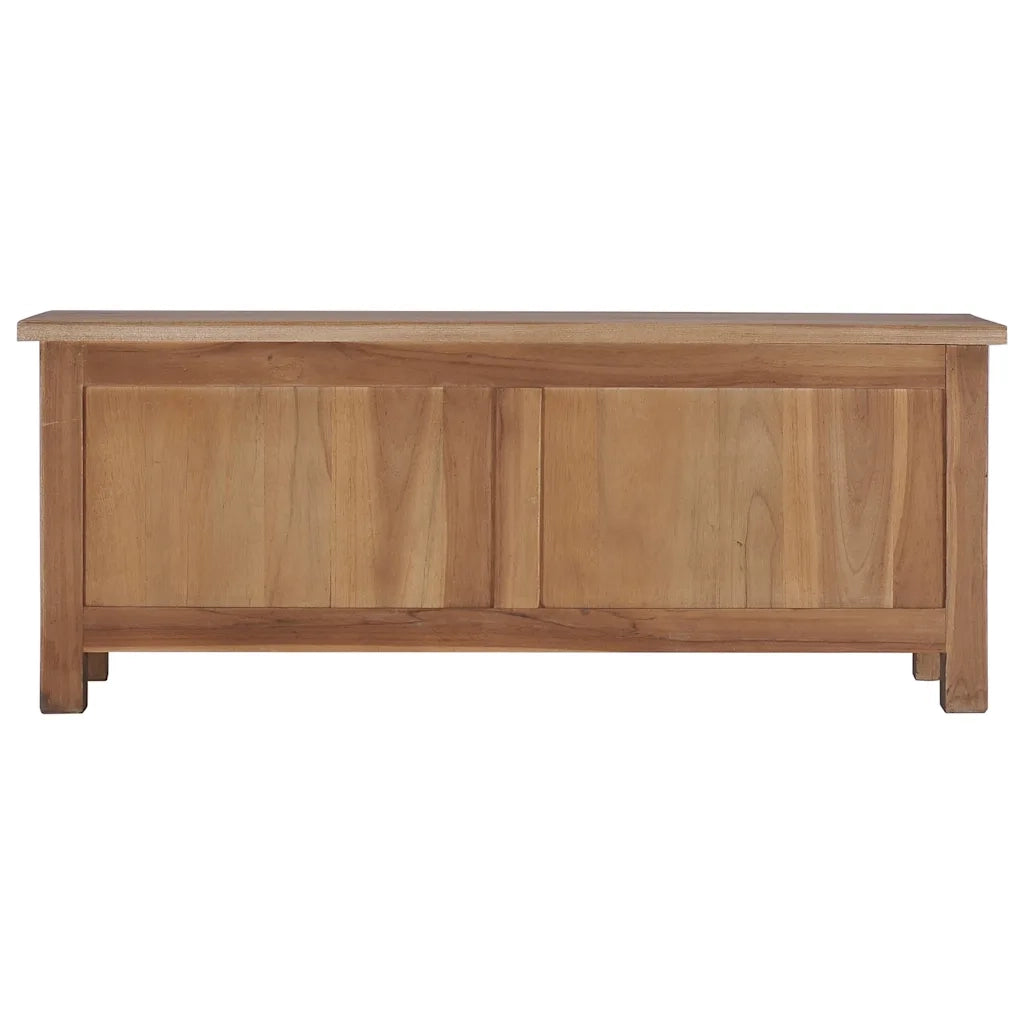 Mobile Porta TV 90x30x35 cm in Legno Massello di Teak cod mxl 33932
