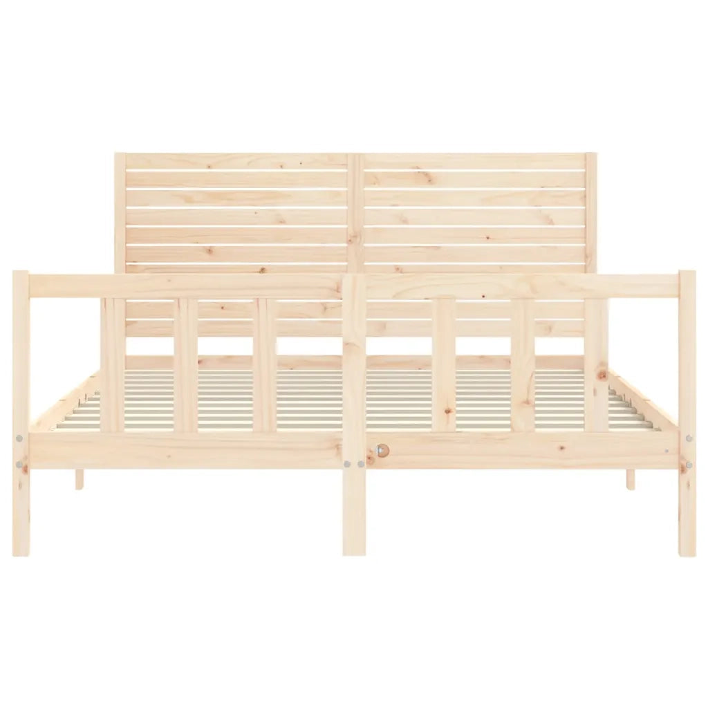 Giroletto senza Materasso 160x200 cm in Legno Massello di Pino 3193216