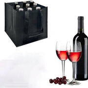 Flessentas per 9 flessen - 27 cm x 27 cm x 27 cm - con pareti divisorie - Materiale resistente