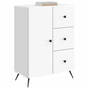 Credenza | Madia | Buffet da pranzo | Armadio da pranzo Bianco Lucido 66 x 34,5 x 90 cm Legno ingegnerizzato