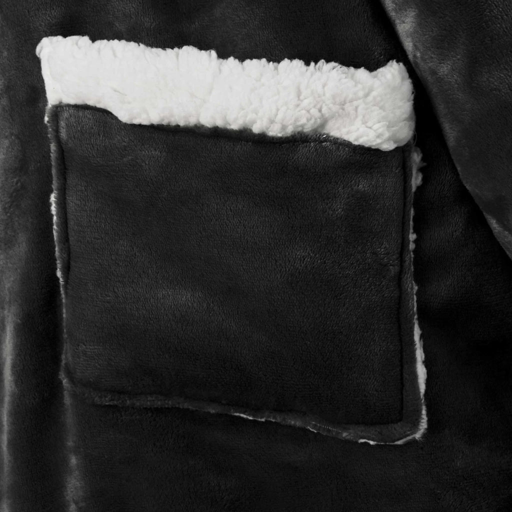 Felpa coperta Nero L Pile e Flanella CFW5258907
