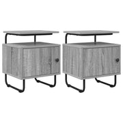 Armadio da Notte 2 pz Sonoma grigio Legno ingegnerizzato 8007642