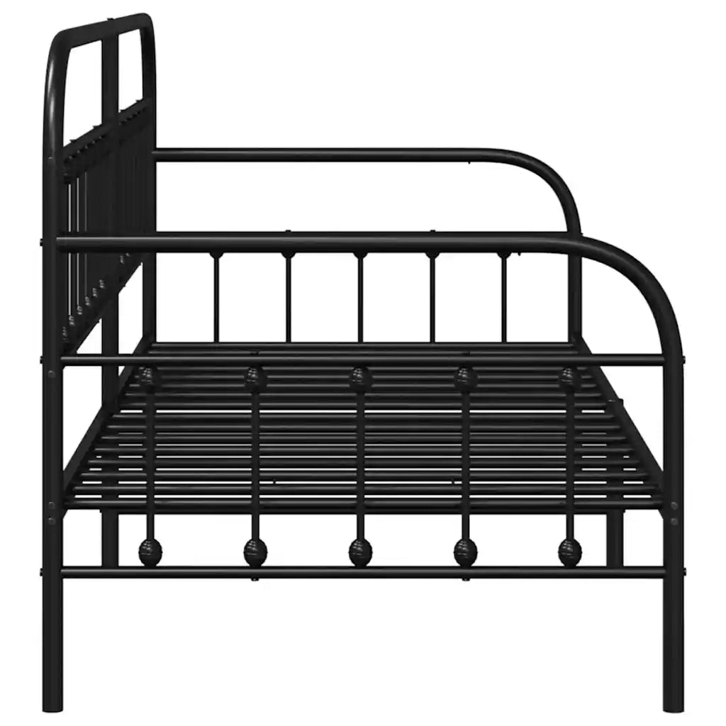 Struttura per letto di giorno Nero 90 x 200 cm 42002631