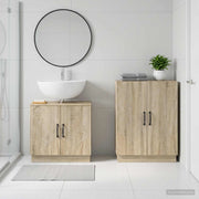 Set di Armadi da Bagno da 2 Pezzi HOORN Rovere Sonoma 3417632