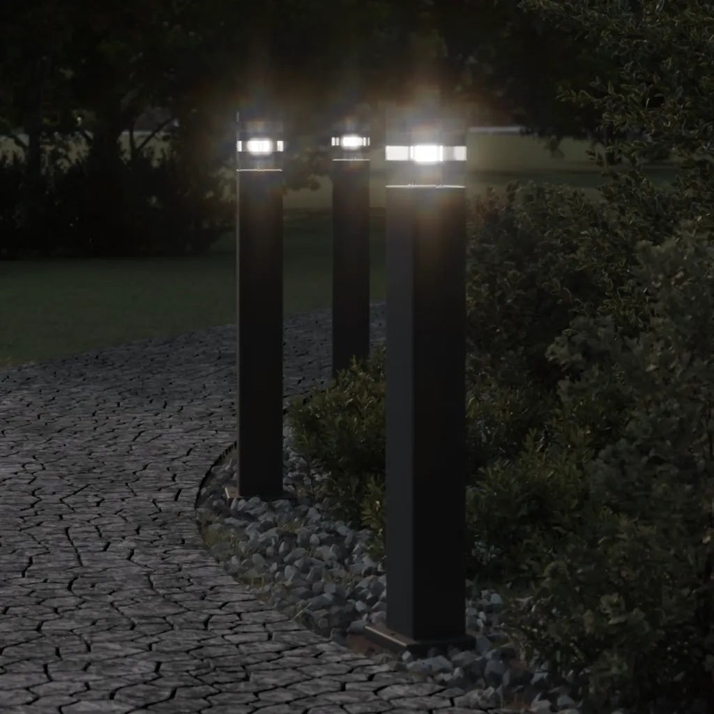 Lampada da Terra per Esterni Nera 80 cm in Alluminio CFW5643399