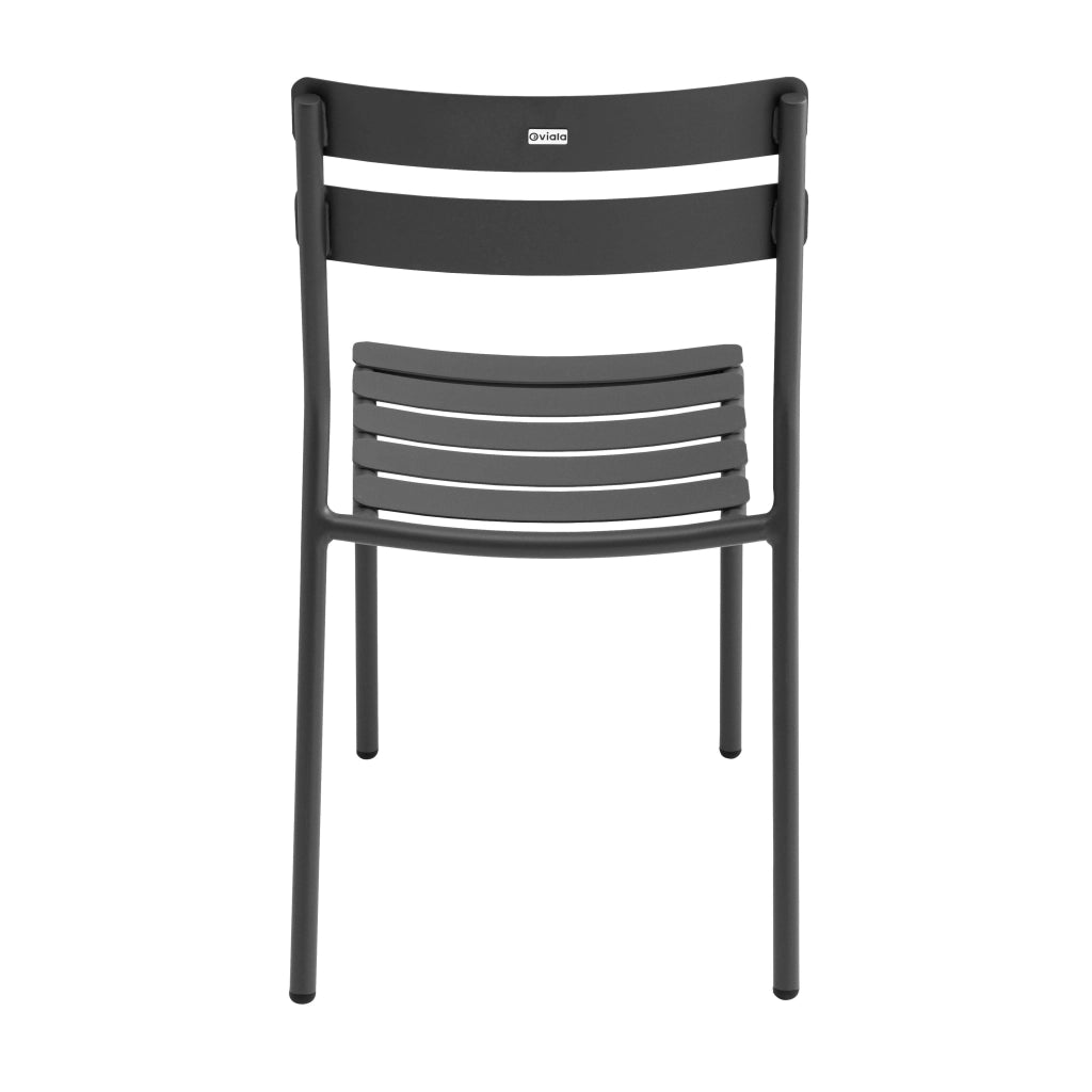 Sedia da giardino in alluminio nero