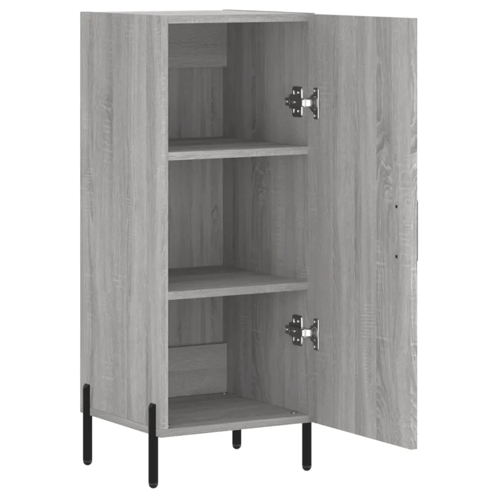 Credenza | Madia | Buffet da pranzo | Armadio da pranzo Grigio Sonoma 34,5x34x90 cm in Legno Multistrato