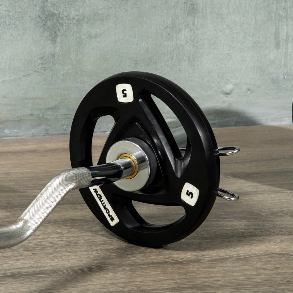 Disco Pesi Olimpico 5 kg ¨C Zephmum ¨C Nero ?24x3,5 cm