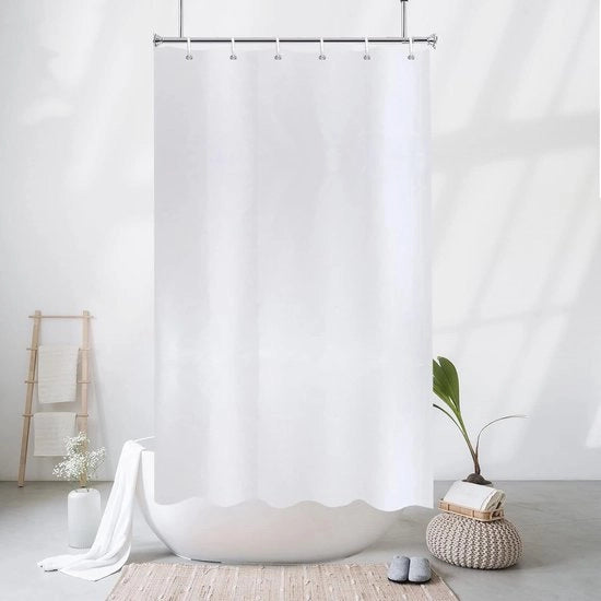 Douchegordijn 120x200 cm - Impermeabile e Antibatterico - Ideale per Piccole Vasche da Bagno