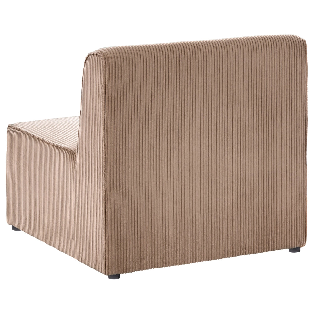 Divano modulare in Velluto a coste beige stile classico soggiorno
