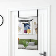 Specchio da Porta Nero 50x80 cm in Vetro e Alluminio cod mxl 50429
