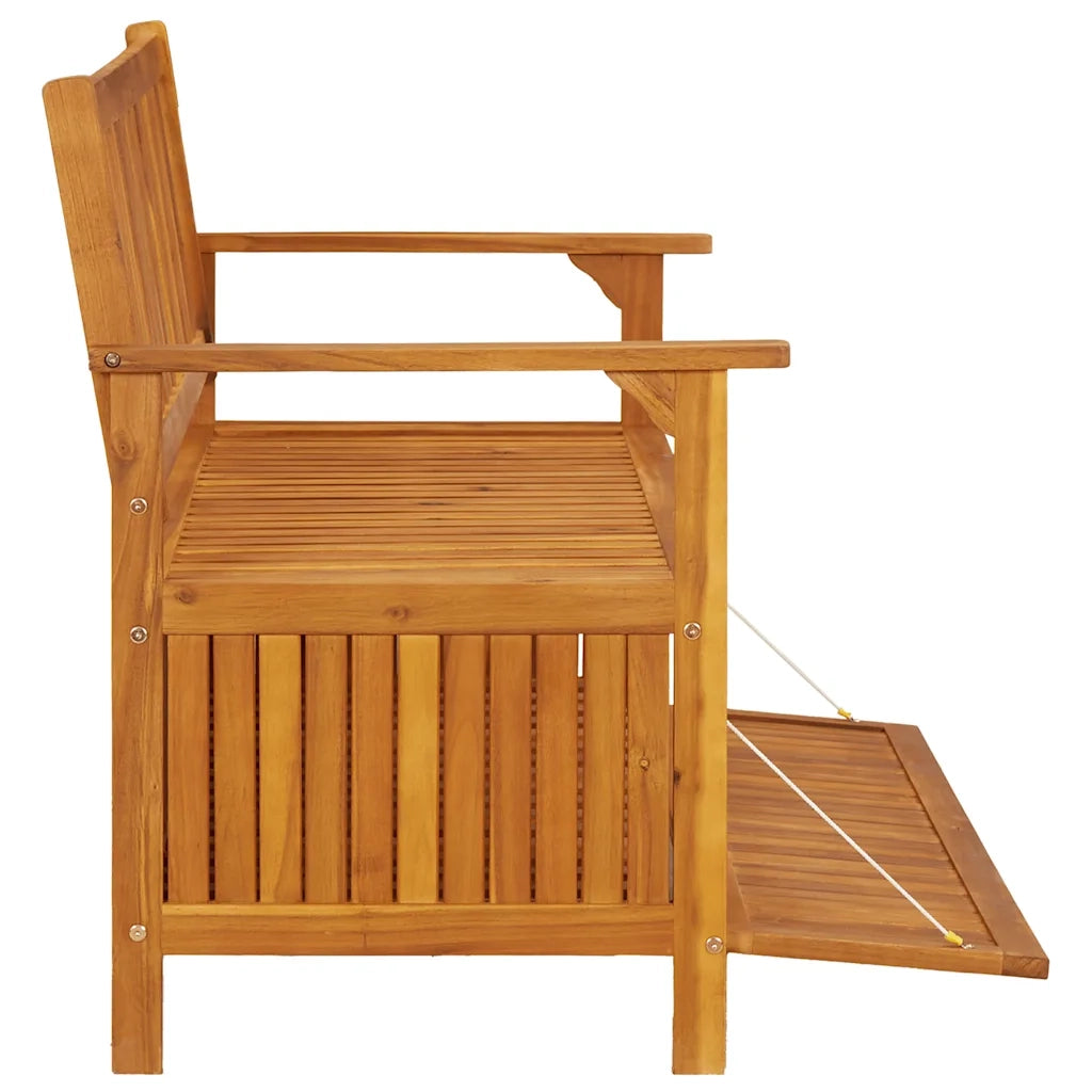Cassapanca da Giardino 120 cm in Legno Massello di Acacia 310279