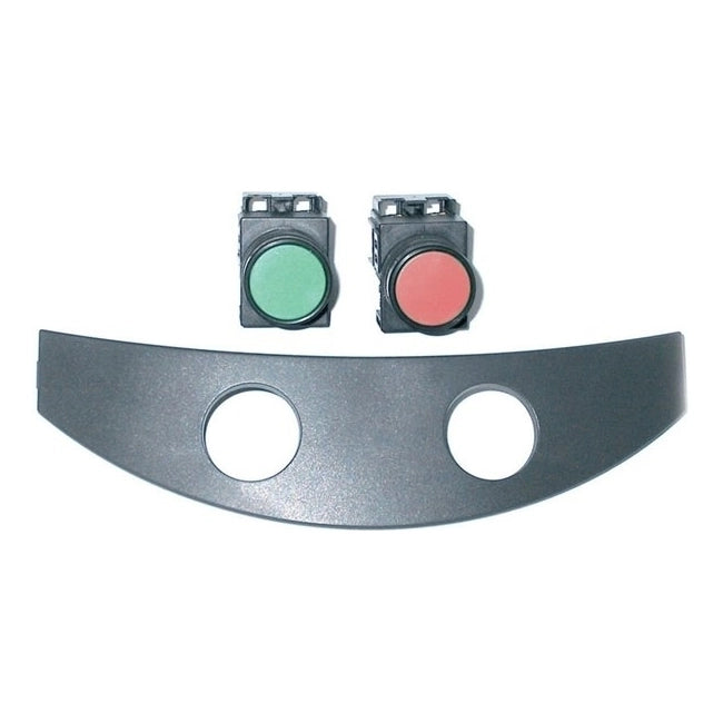 SET DI 1 PULSANTE VERDE E 1 ROSSO CON FRONTALINO PER BOX LB BENINCA' KPC 9855002