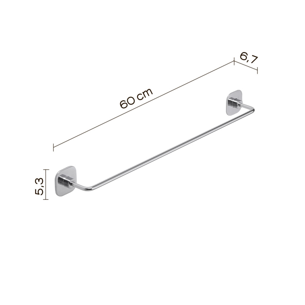 PORTASALVIETTE TEIDE 60CM CROMO.
