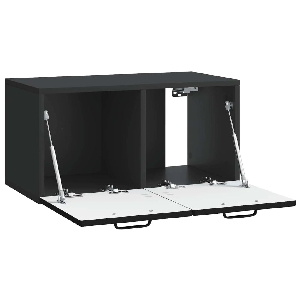 Mobile Porta TV da Muro Nero 59,5 x 31 x 30 cm
