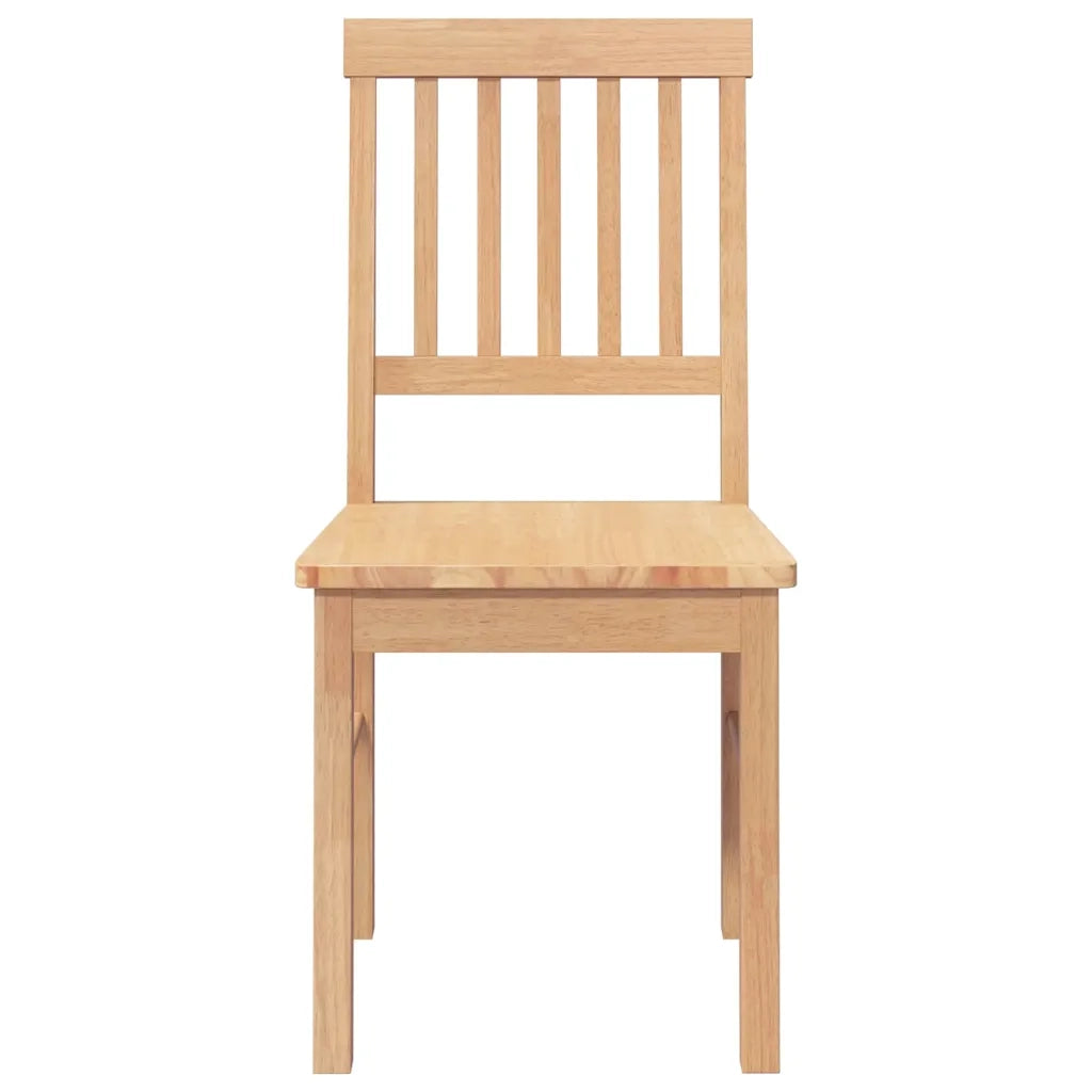 Sedie da Pranzo 2 pz in Legno Massello di Hevea 4102428