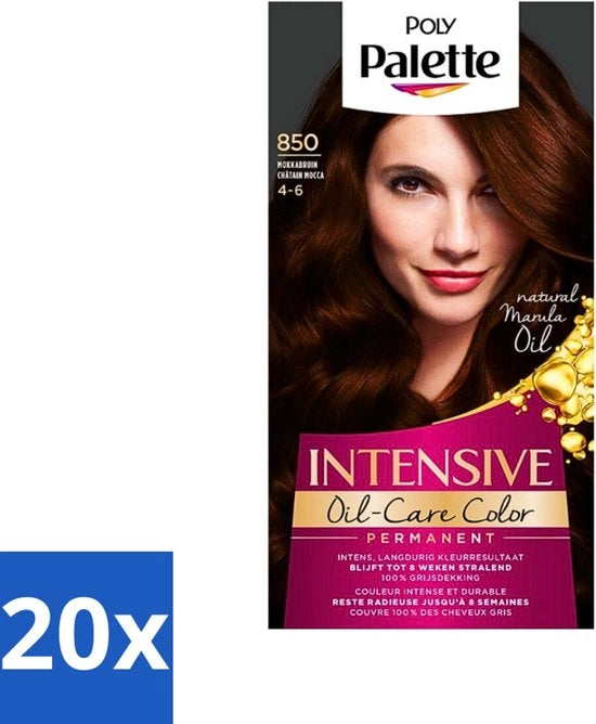 Palette Polimerica - Inchiostro Capillare - Marrone Moka - 850 - 115ml - Confezione in Bulk - 20 pezzi