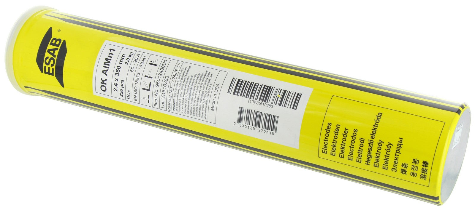 cf esab elettrodi per allum 96.01 mm2,4x350 kg 2,0 226 pz cod:ferx.92253