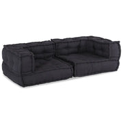 Divano | Divano da soggiorno | Sofa Modulare a 2 Posti Antracite 140x70x36 in Tessuto