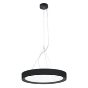 PLATE – Lampada a Sospensione LED 40W IP40 CRI90, CCT Switch 2700-3000-4000K, Struttura in Alluminio Nero - Rossini Illuminazione