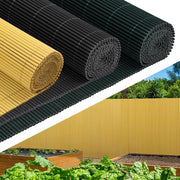 Schermo di separazione per giardino e terrazzo in PVC, 1,6x5m, resistente al vento e al tempo, UV resistente, per giardino e terrazzo, in bambù.