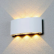 APPLIQUE PLAFONIERA LED 12W FARO FARETTO LAMPADA DA PARETE MURO DOPPIA LUCE 3000K