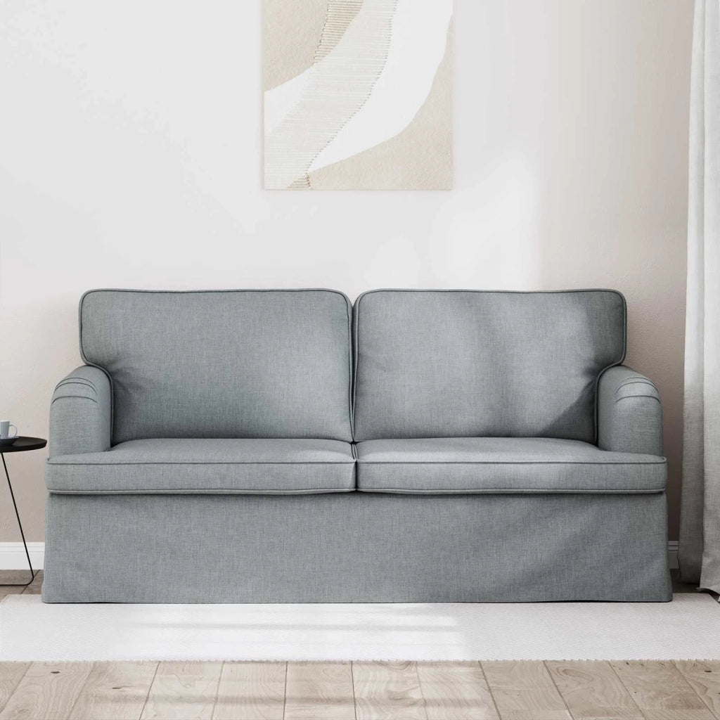 Divano Grigio chiaro 142 x 80 x 85 cm Tessuto