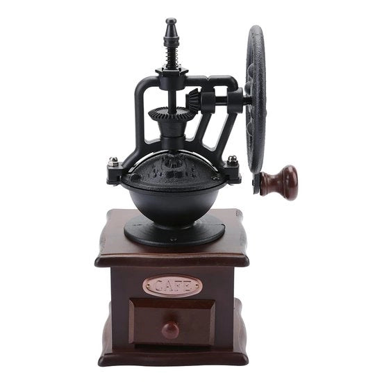 Molendello per caffè in stile vintage - Molendello per caffè in legno - Molendello per caffè manuale - Molendello per caffè in legno con regolazione - Molendello per caffè a mano - Molendello per caffè con materiale duraturo