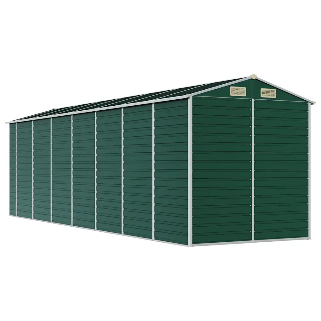 Capanno da Giardino Verde 191x640x198 cm in Acciaio Zincato 3188237