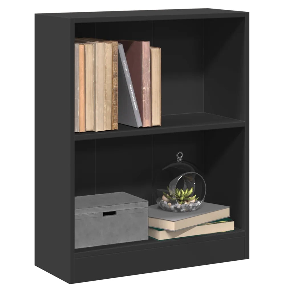 Libreria Nera 60x24x74,5 cm in Legno Multistrato cod mxl 20862