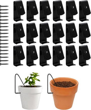 Supporto per piante - Supporto per piante in terracotta - Clip metalliche pesanti per vassoio - Per vaso da 15-20 cm