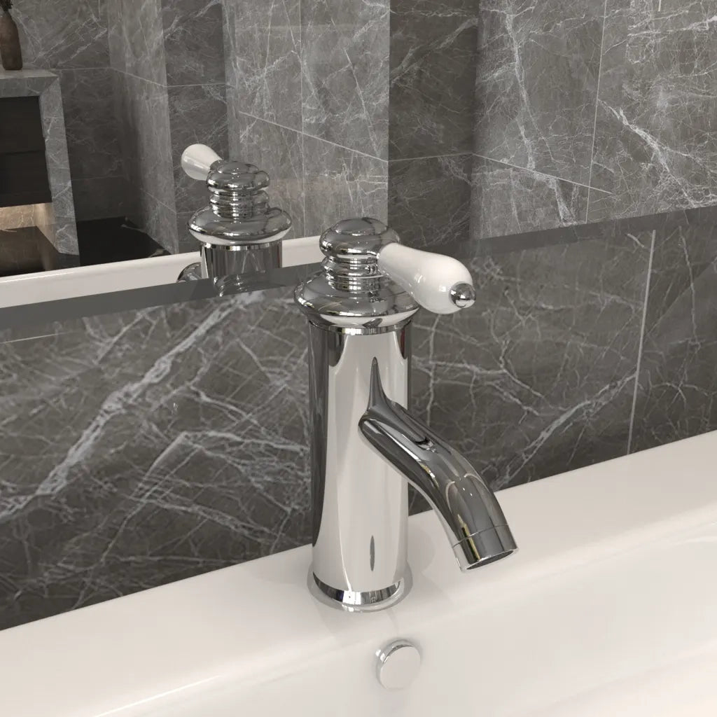 Rubinetto per Lavabo del Bagno Finitura Cromo 130x180 mm CFW7385499