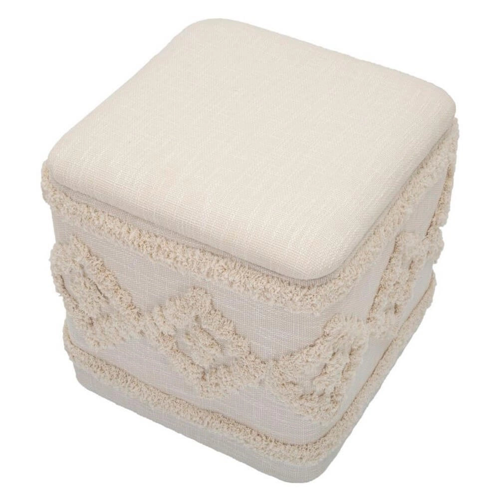 Puff Contenitore Quadrato cm 40X40X40 - DAMASCO