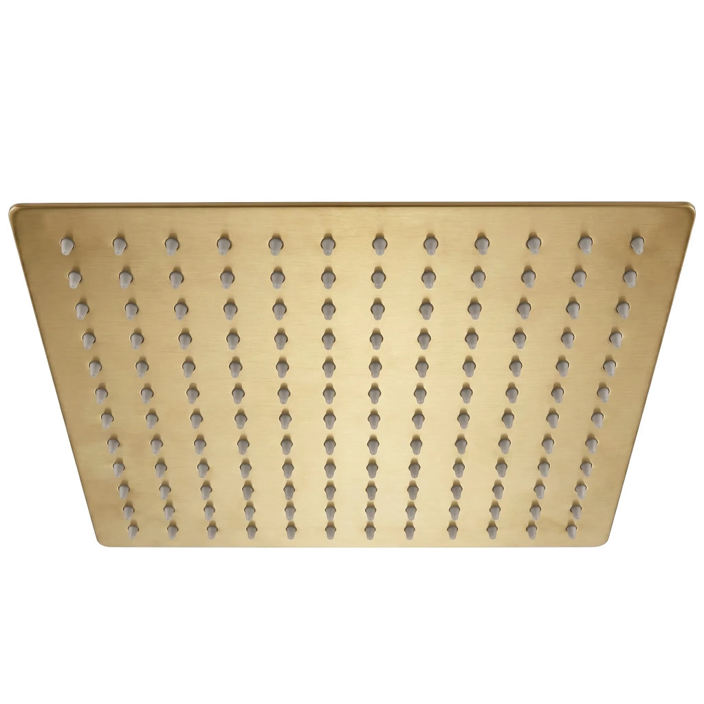 Soffione Doccia Quadrato Rea Js-p015bg 30cm Brush Gold