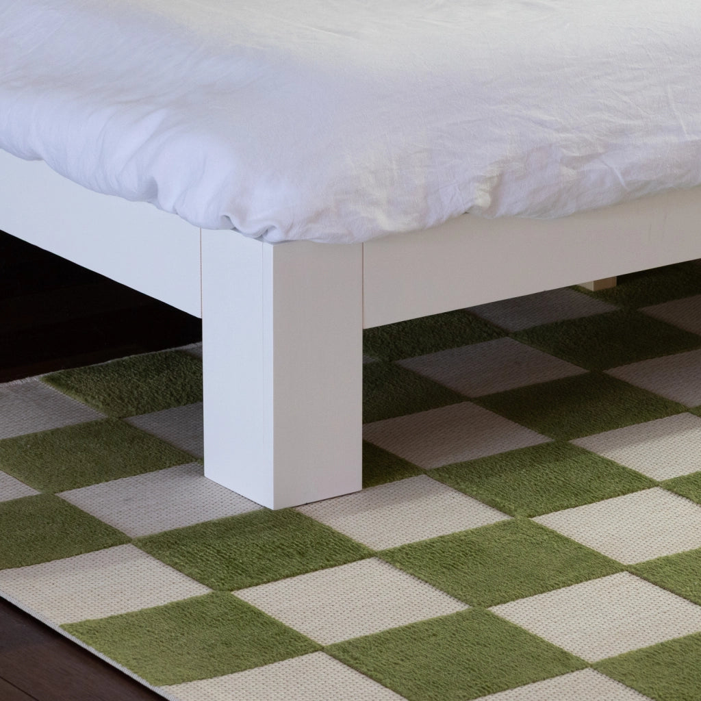 Letto in legno con testata 160x200cm bianco FINN