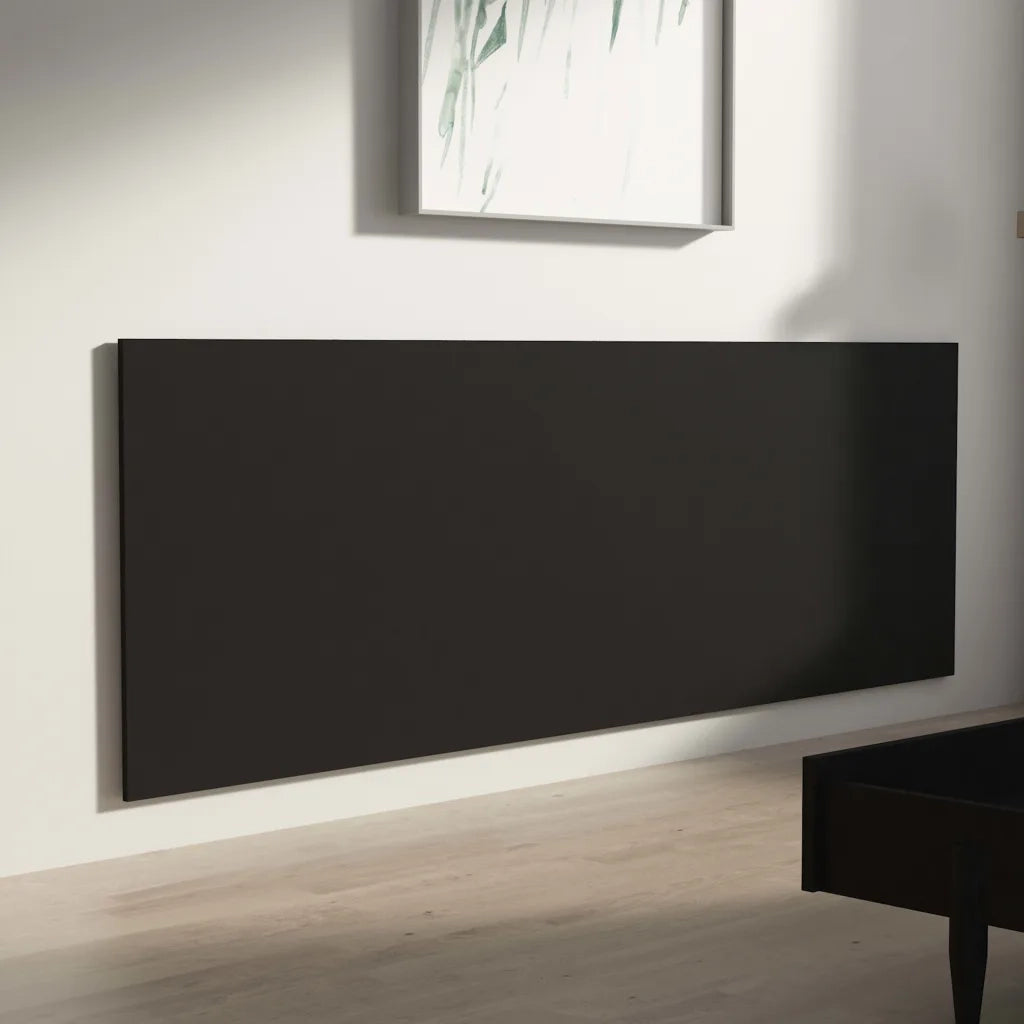 Testiera per Letto Nera 240x1,5x80 cm in Legno Ingegnerizzato 811053