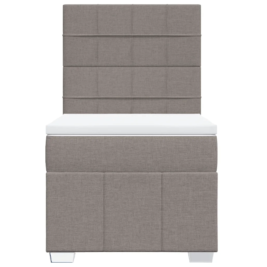 Giroletto a Molle con Materasso Tortora 80x200 cm inTessuto 3291499