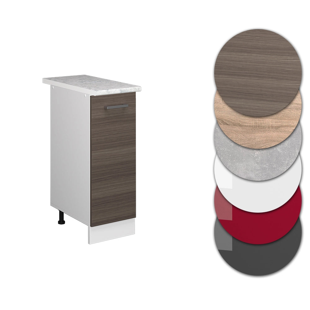 Vicco Armadio cucina dispensa alto Grigio 30 cm , PL Marmo