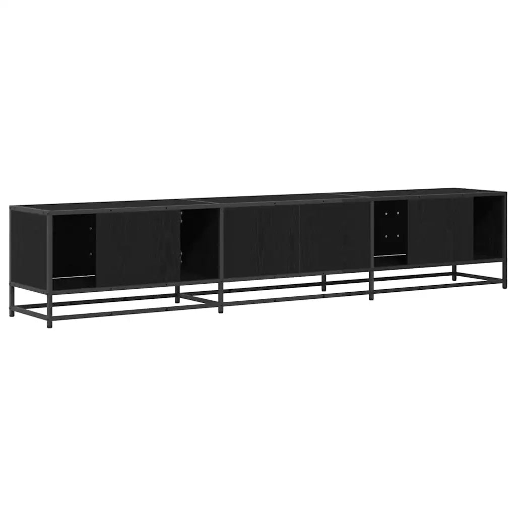 vidaXL Mobile TV Rovere nero 210 x 35 x 41 cm Legno multistrato