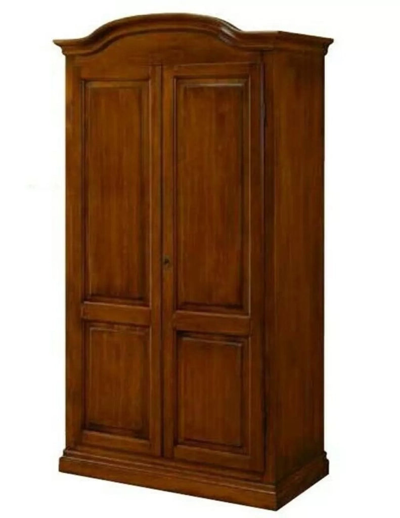 Armadio 2 ante in legno massello classico cappello tondo 107x55x197h - Mobili 2G