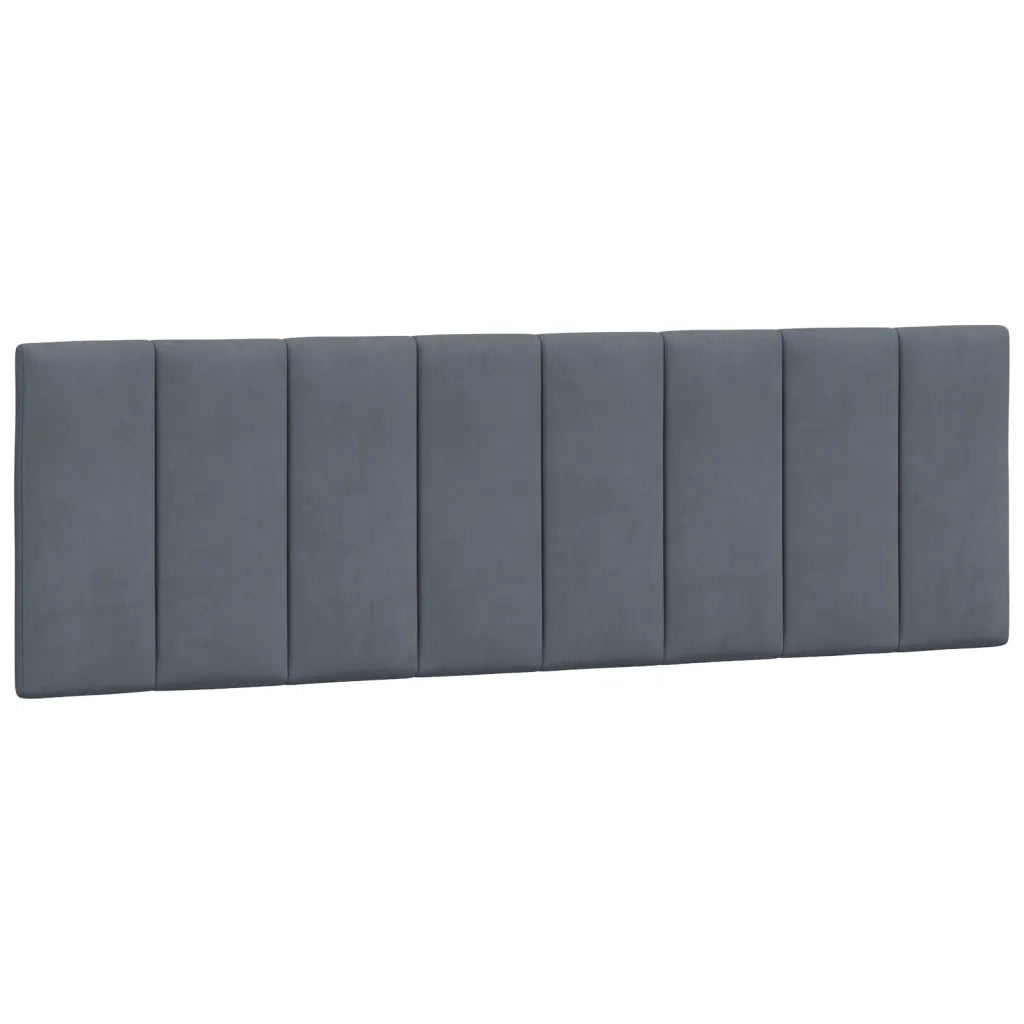 Letto matrimoniale | Letto per adulti | Giroletto con LED senza Materasso Hanko Grigio Scuro 160x200 cm in Velluto