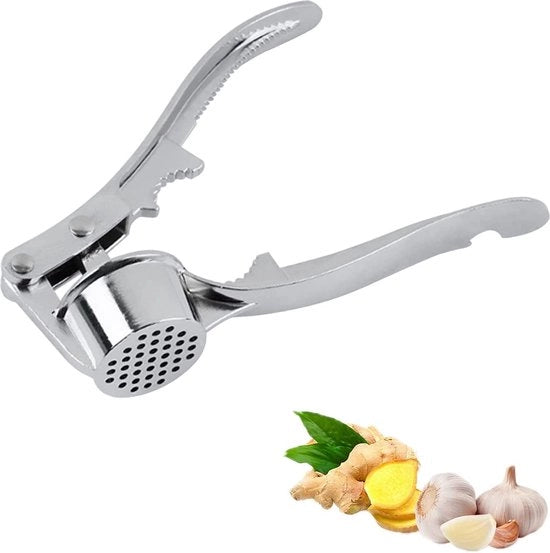 Pressa aglio di acciaio inossidabile, pressa aglio premium, schiaccia aglio e zenzero senza doverli pelare, facile da pulire e da utilizzare