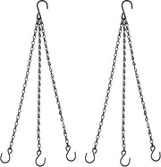 Pacchetto di 2 catenelle per appendere, catenella metallica, appendi piante, catenella per vaso, catenella metallica a 3 fili, catenella di ricambio, appendiabito, catenella per appendere piante, gabbie per uccelli, lampade