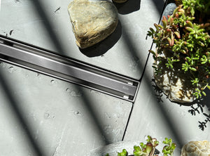 Scarico Lineare Rea Neox Slim Pro Nickiel Brush 80